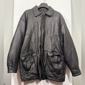 Today's Man Classic Collection Size Small Men’s Black Leather Jacket